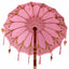Balinesisk parasol med base Lyserød 95 x 95 x 260 cm