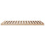 Gulv seng ramme Naturfarvet 213,5 x 184 x 9 cm Massiv fyrretræ