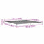 Gulv seng ramme Hvid 213,5 x 184 x 9 cm Massiv fyrretræ