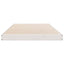 Gulv seng ramme Hvid 80 x 220 cm Massiv fyrretræ