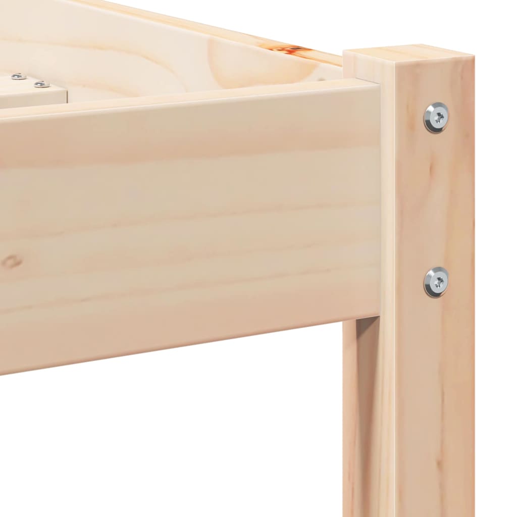 Sengestel Brun 215,5 x 85,5 x 69,5 cm Massivt fyrretræ
