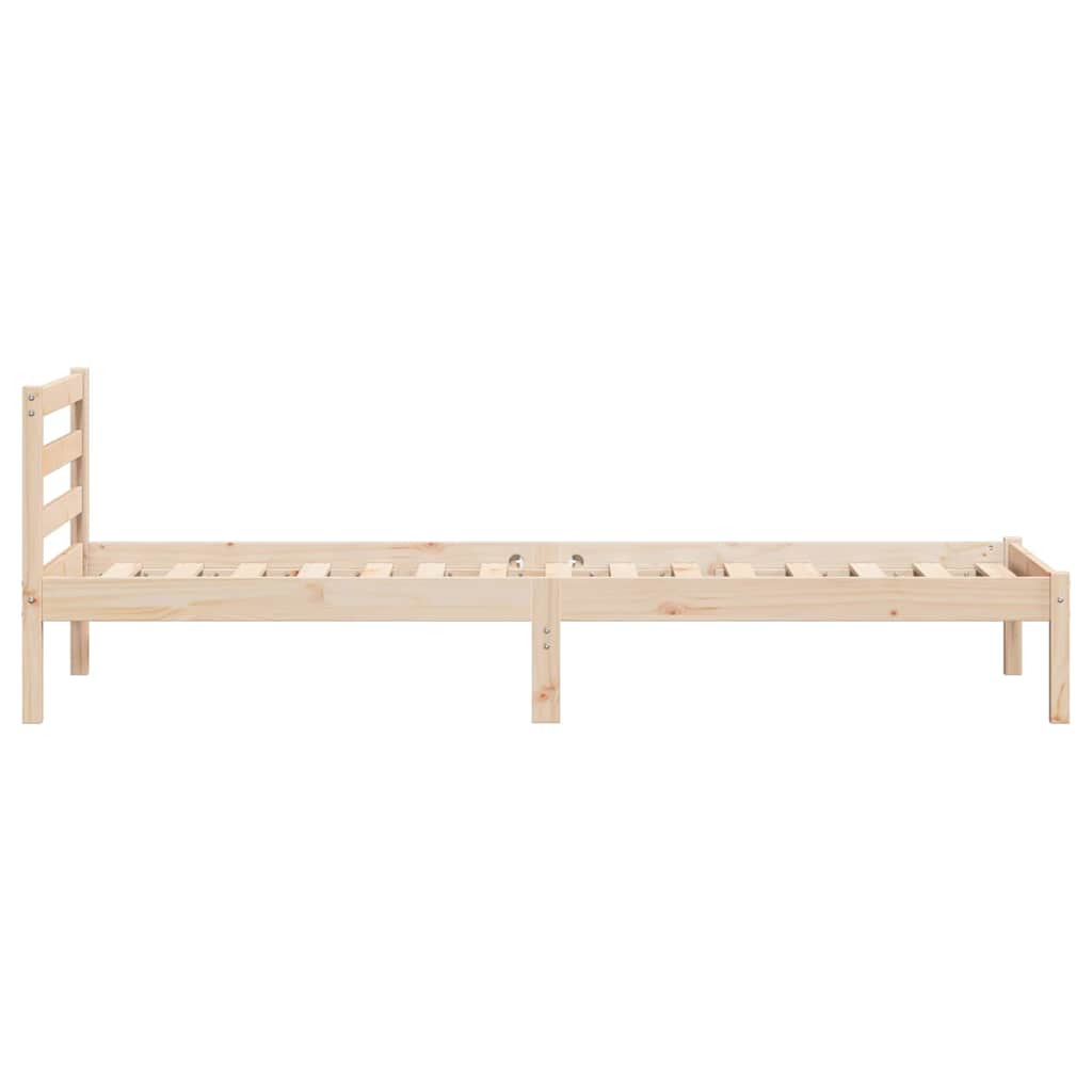 Sengestel Brun 215,5 x 85,5 x 69,5 cm Massivt fyrretræ