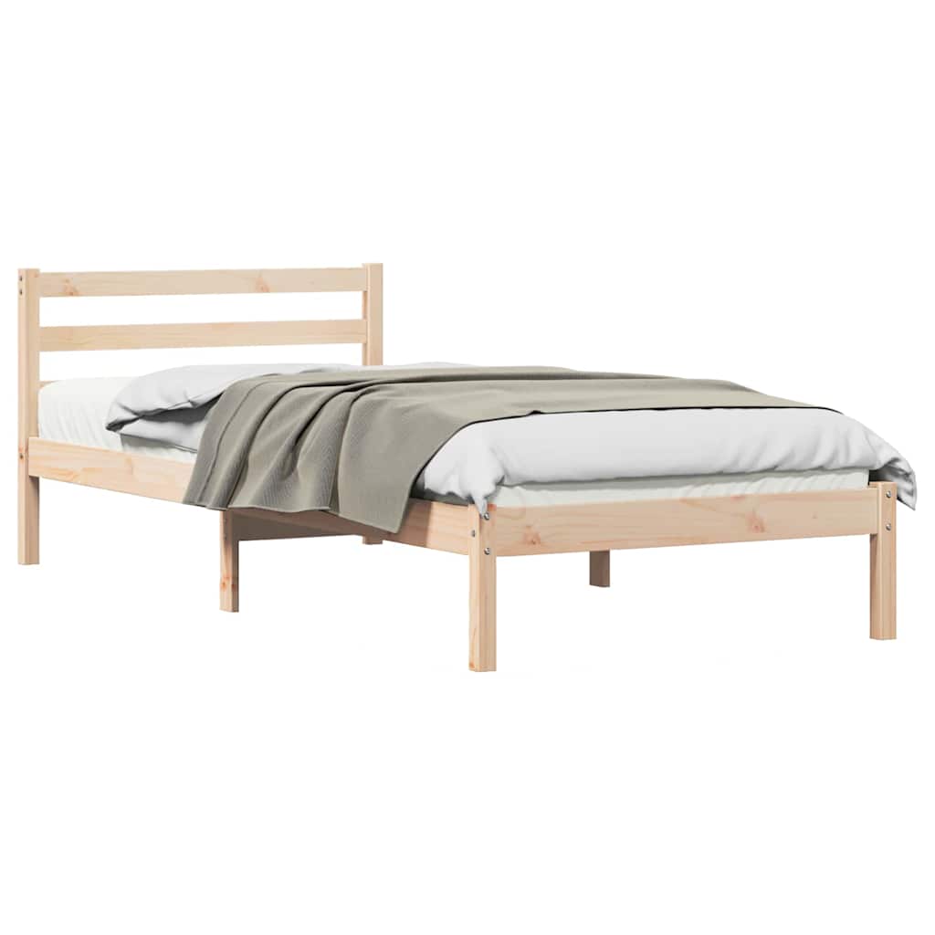 Sengestel Brun 215,5 x 95,5 x 69,5 cm Massivt fyrretræ