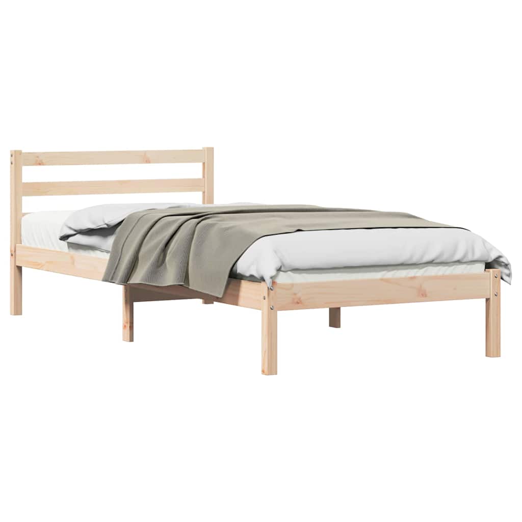 Sengestel Brun 225,5 x 95,5 x 69,5 cm Massivt fyrretræ