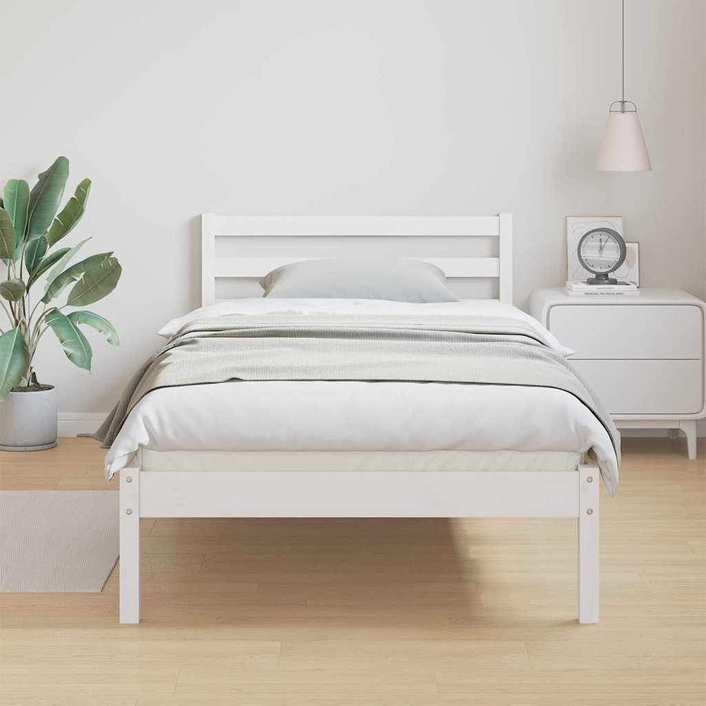 Sengestel Hvid 225,5 x 105,5 x 69,5 cm Massivt fyrretræ