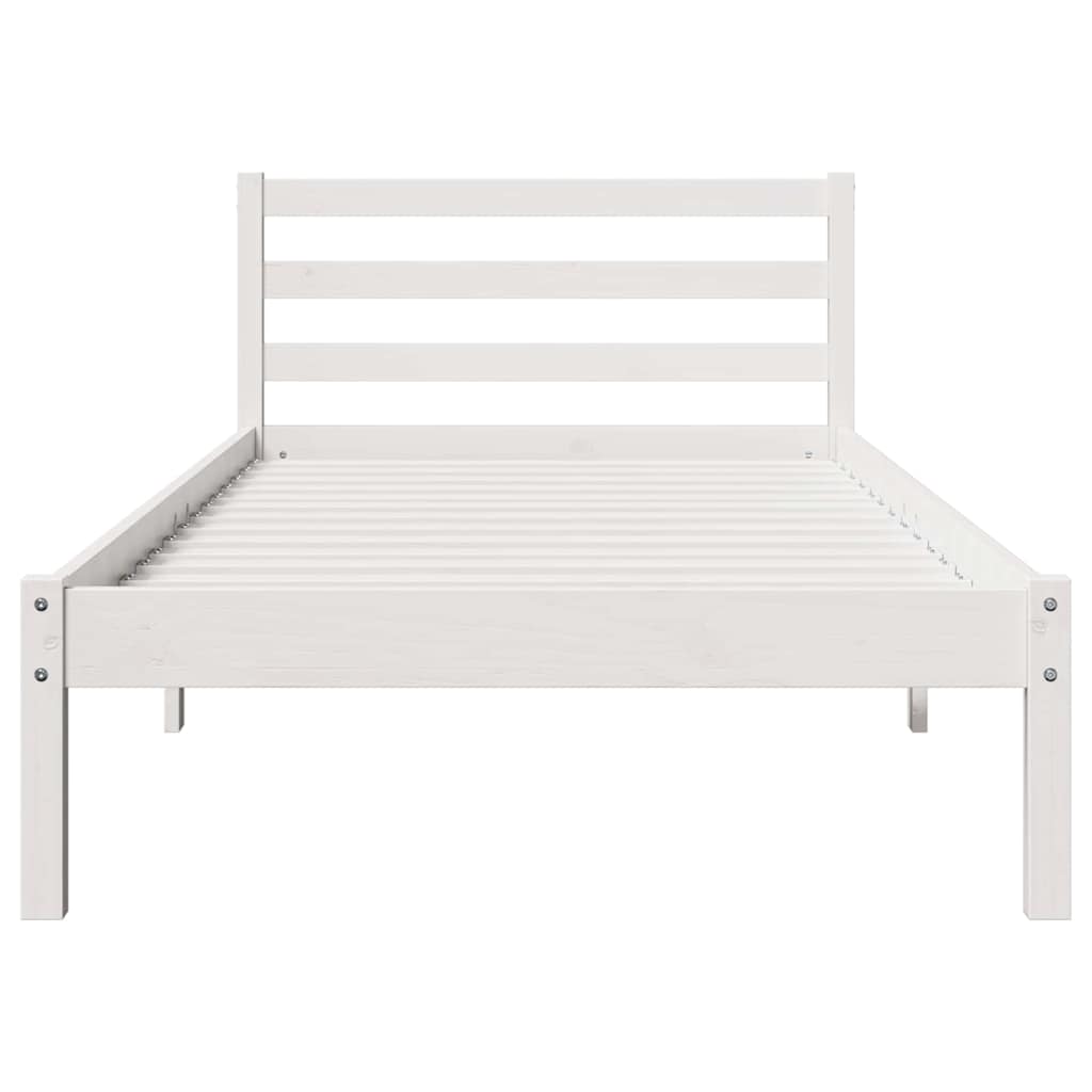 Sengestel Hvid 225,5 x 105,5 x 69,5 cm Massivt fyrretræ