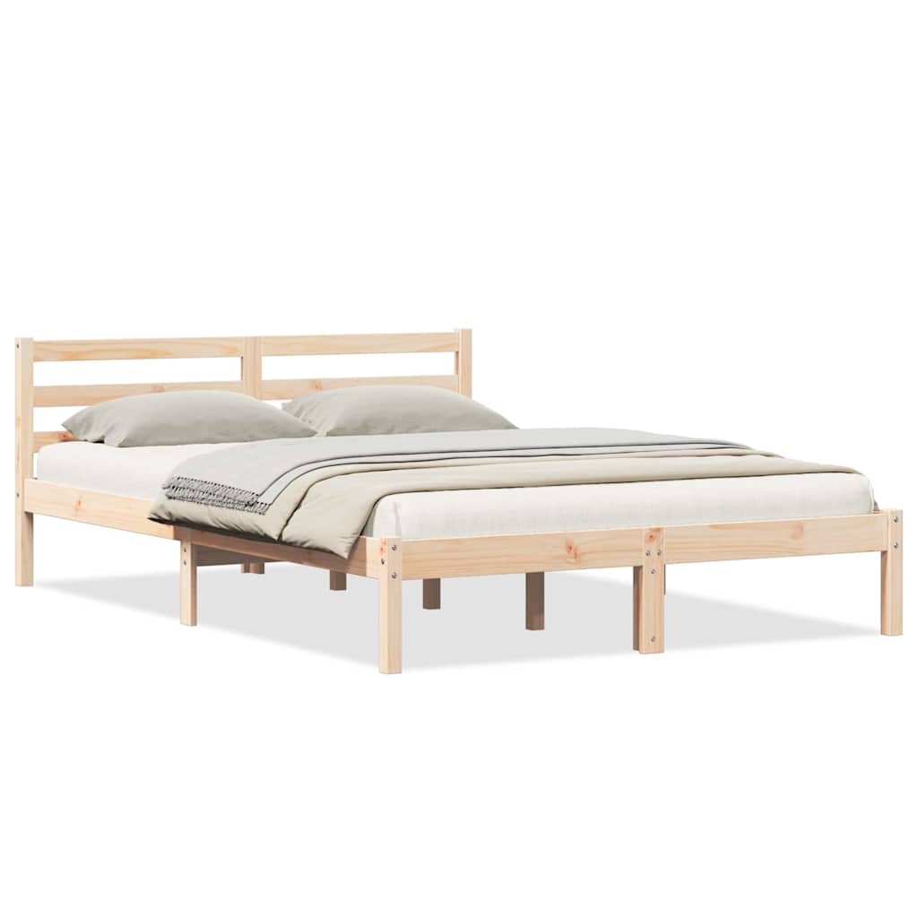 Sengestel Brun 225,5 x 165,5 x 69,5 cm Massivt fyrretræ