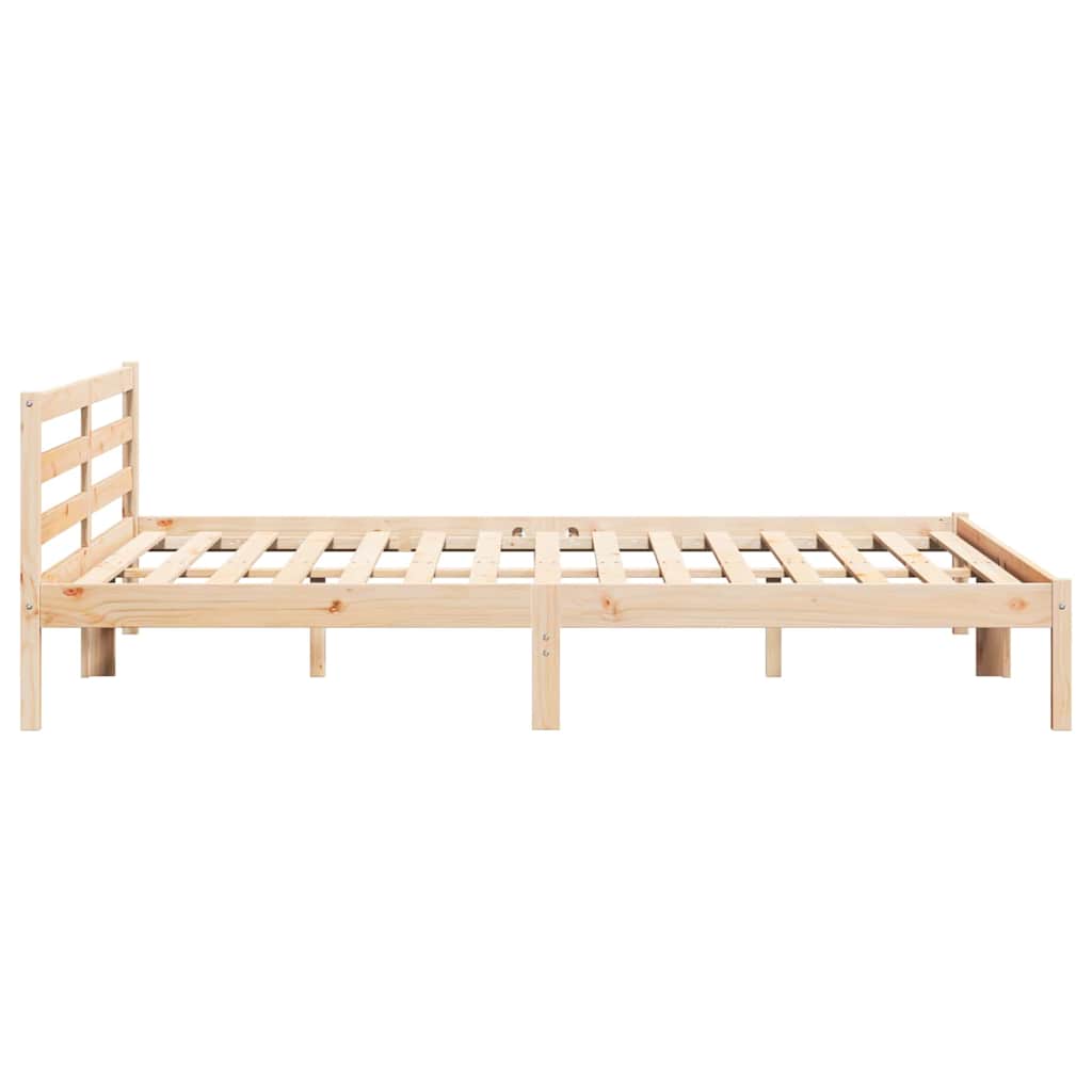 Sengestel Brun 225,5 x 185,5 x 69,5 cm Massivt fyrretræ