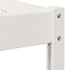 Sengestel Hvid 225,5 x 185,5 x 69,5 cm Massivt fyrretræ
