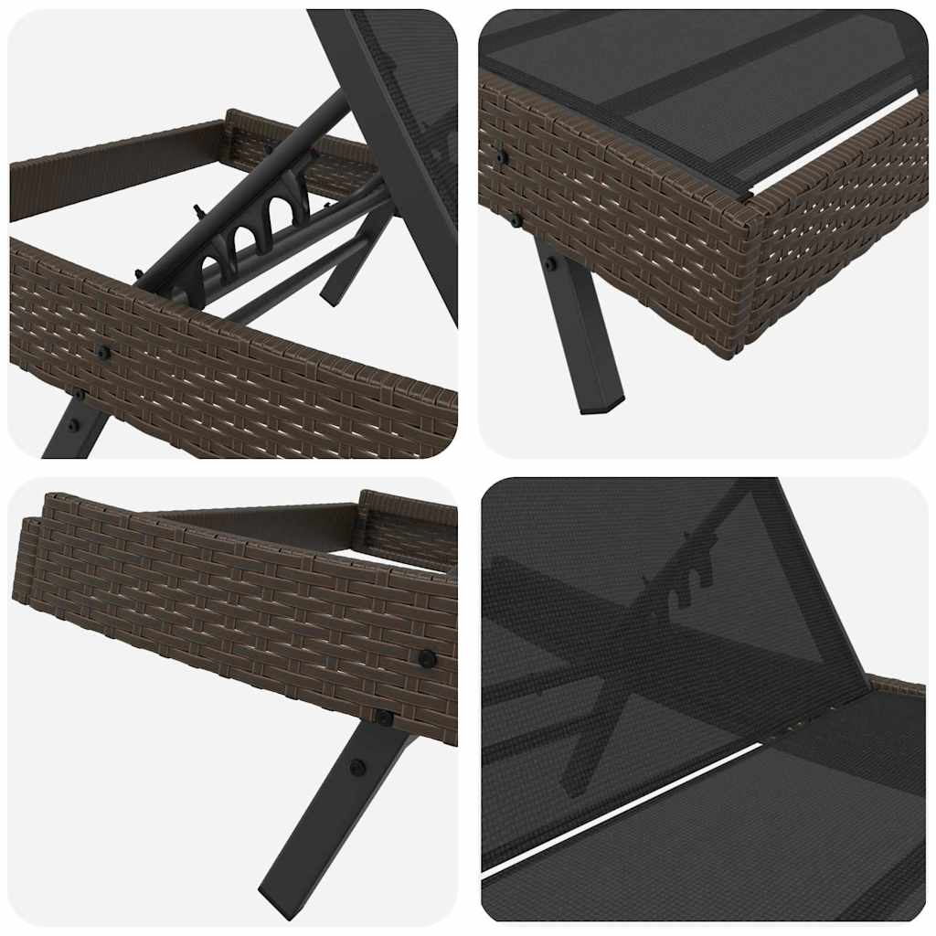 Solstol 197 x 70 x 82 cm polyrattan