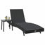 Solstol 2 pcs Sort polyrattan