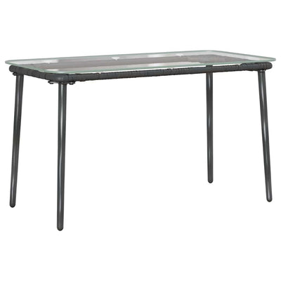 Havemøbel Bord Sort 80 x 40 x 45 cm polyrattan
