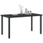 Havemøbel Bord Sort 140 x 70 x 73 cm Metal
