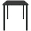 Havemøbel Bord Sort 140 x 70 x 73 cm Metal