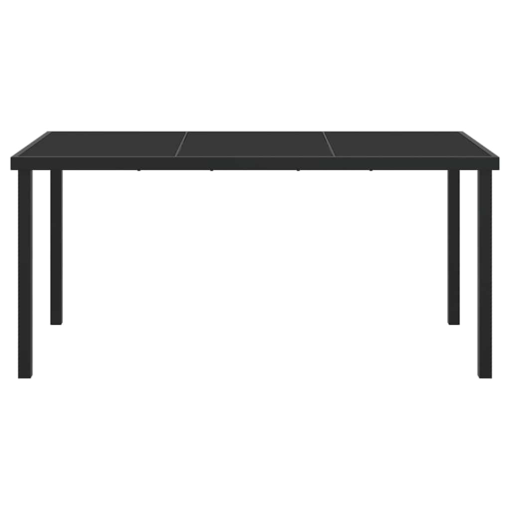 Havemøbel Bord Sort 160 x 80 x 73 cm Metal