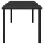 Havemøbel Bord Sort 200 x 80 x 73 cm Metal