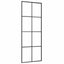skydedør med hardwaresæt 76x205 cm ESG glas sort