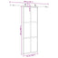 skydedør med hardwaresæt 76x205 cm hærdet glas sort