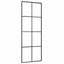 skydedør med hardwaresæt 76x205 cm ESG glas sort