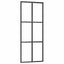 skydedør med hardwaresæt 76x205 cm ESG glas sort
