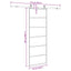 skydedør med hardwaresæt 76x205 cm ESG glas sort