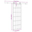skydedør med hardwaresæt 76x205 cm ESG glas sort