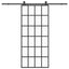 skydedør med hardwaresæt 90x205 cm ESG glas sort