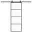skydedør med hardwaresæt 76x205 cm ESG glas sort