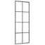 skydedør med hardwaresæt 76x205 cm ESG glas sort