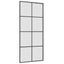 skydedør med hardwaresæt 90x205 cm ESG glas sort