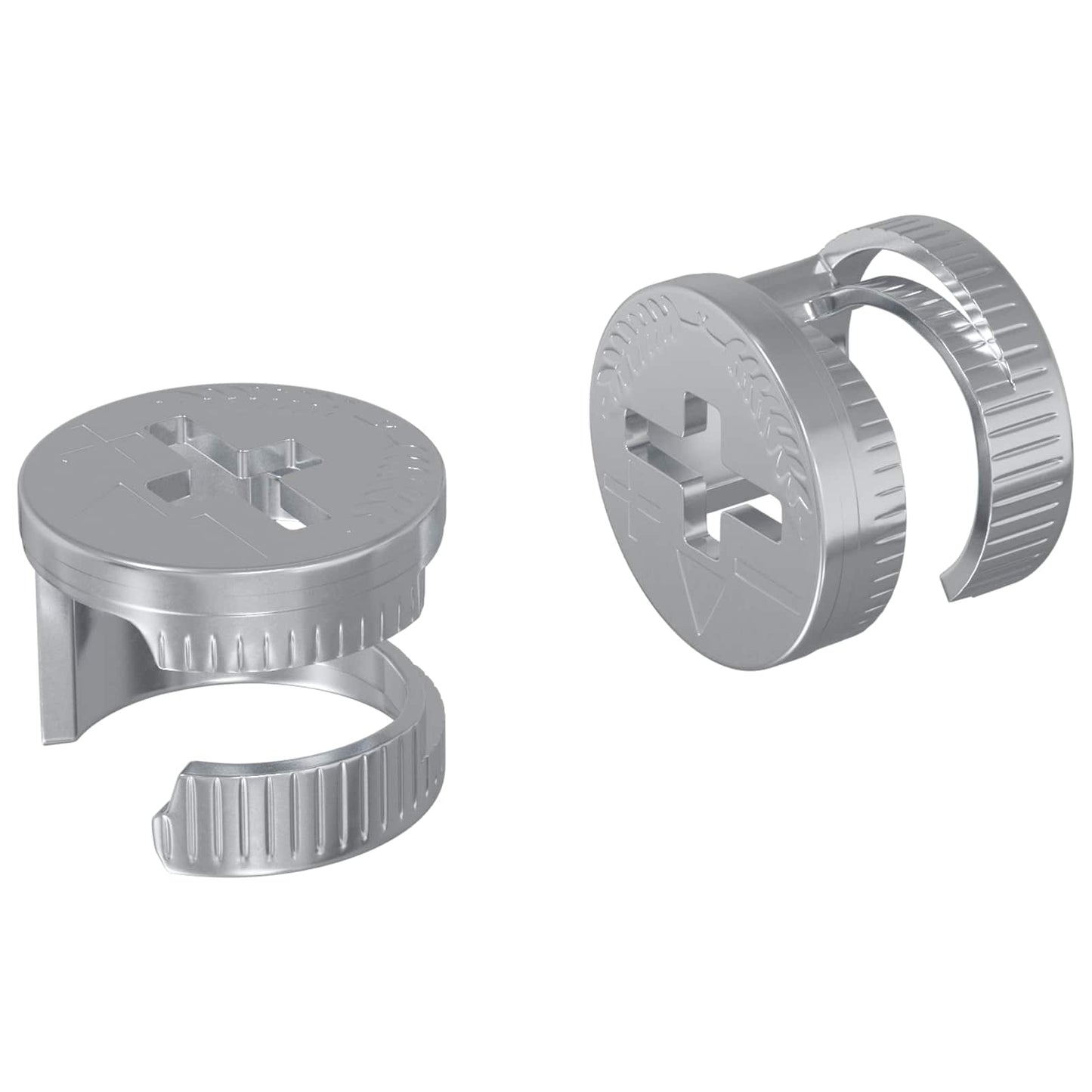 Kam Lås Skruer 2 pcs Sølv 12 x 10 mm Metal