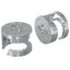 Kam Lås Skruer 2 pcs Sølv 15 x 11,5 mm Metal