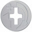 Kam Lås Skruer 2 pcs Sølv 15 x 11,5 mm Metal