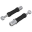 Kam Lås Skrue 2 pcs Sølv og Sort M6 x 40 mm Metal