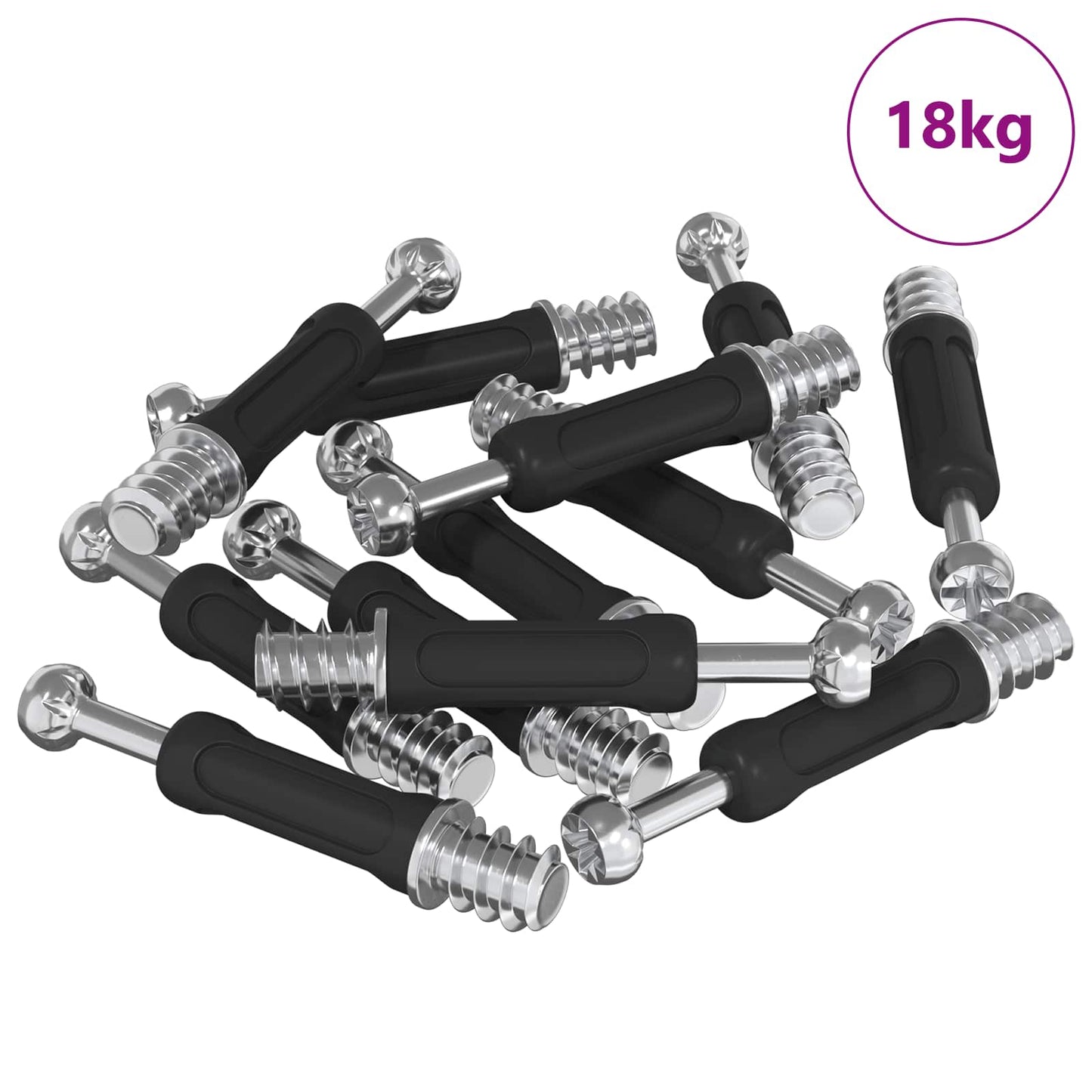 Kam Lås Skrue 4000 pcs Sølv og Sort Metal