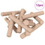 Trædowels 12 pcs Brun Ø6 x 40 mm Massivt træ