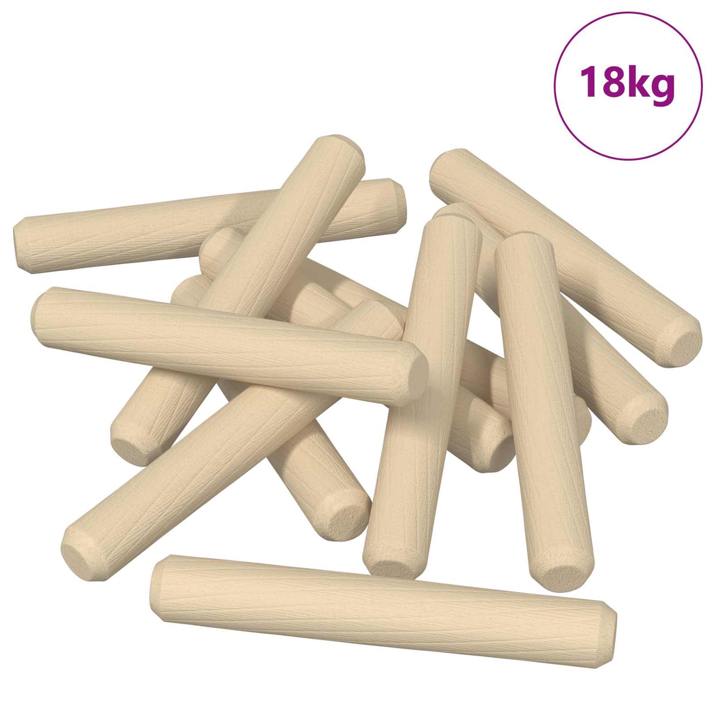 Trædowels 12000 pcs Brun Massivt træ