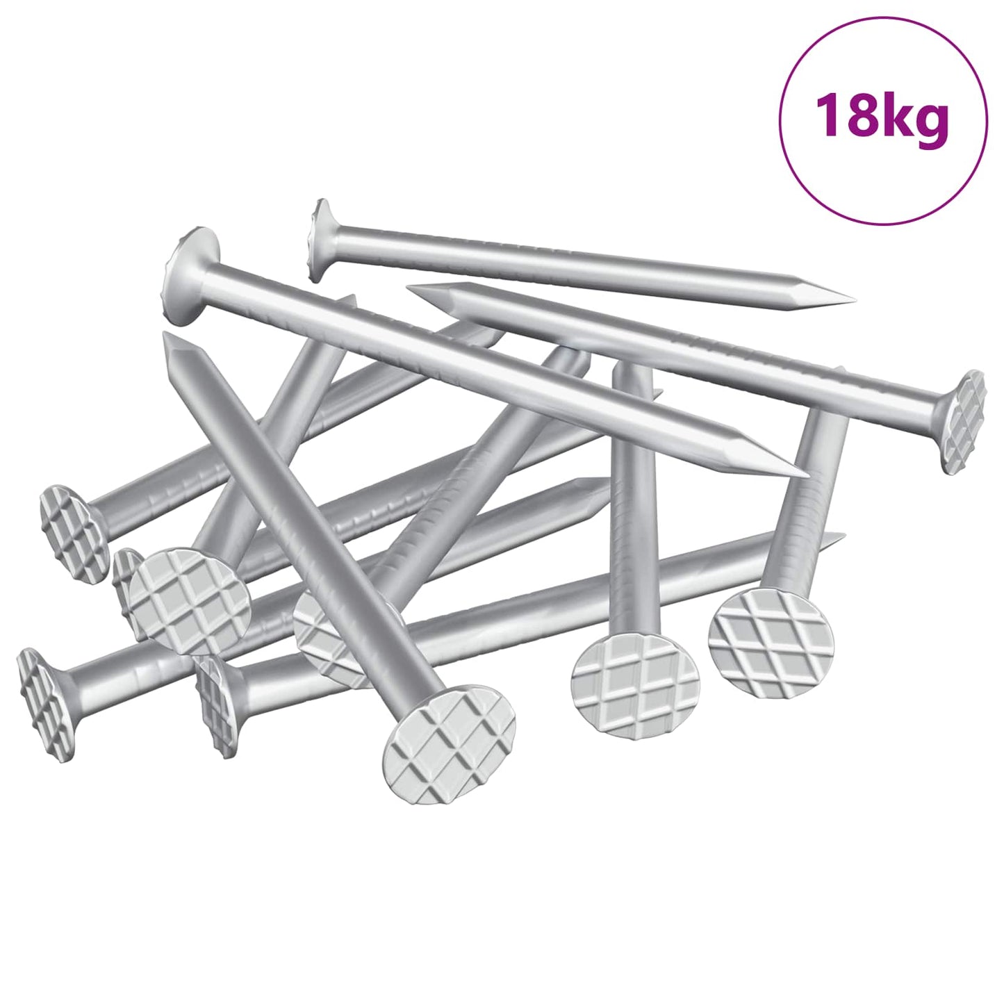 Nägle til Træ 100000 pcs Sølv Metal
