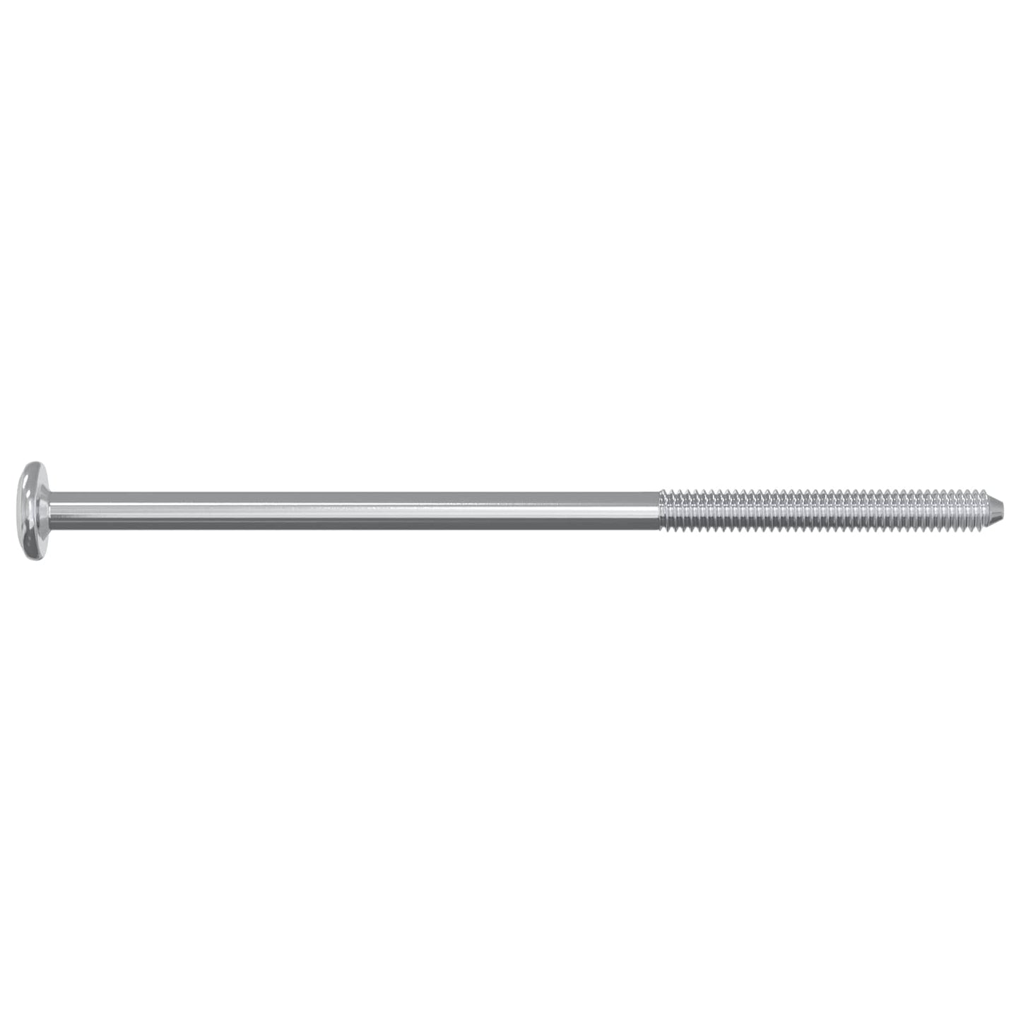 Skrue 2 stk. Sølv M6 x 120 mm Stål