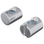 Tønde møtrikker 2 pcs Sølv M6 x 13 mm Metal