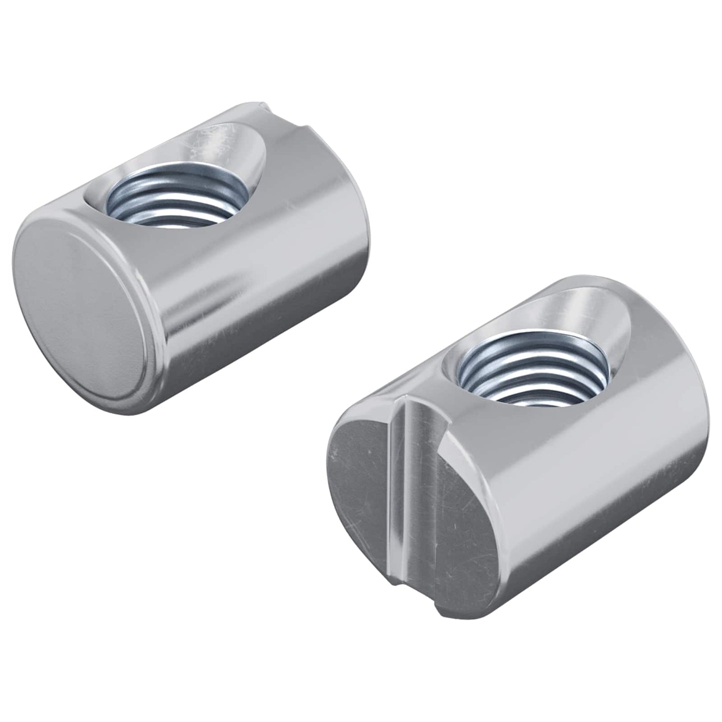 Tønde møtrikker 2 pcs Sølv M6 x 13 mm Metal
