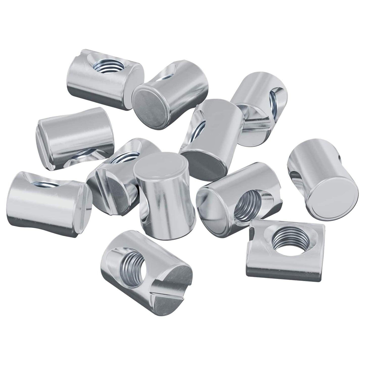 Tønde møtrikker 3462 pcs Sølv M6 x 13 mm Metal