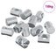 Tønde møtrikker 3462 pcs Sølv M6 x 13 mm Metal