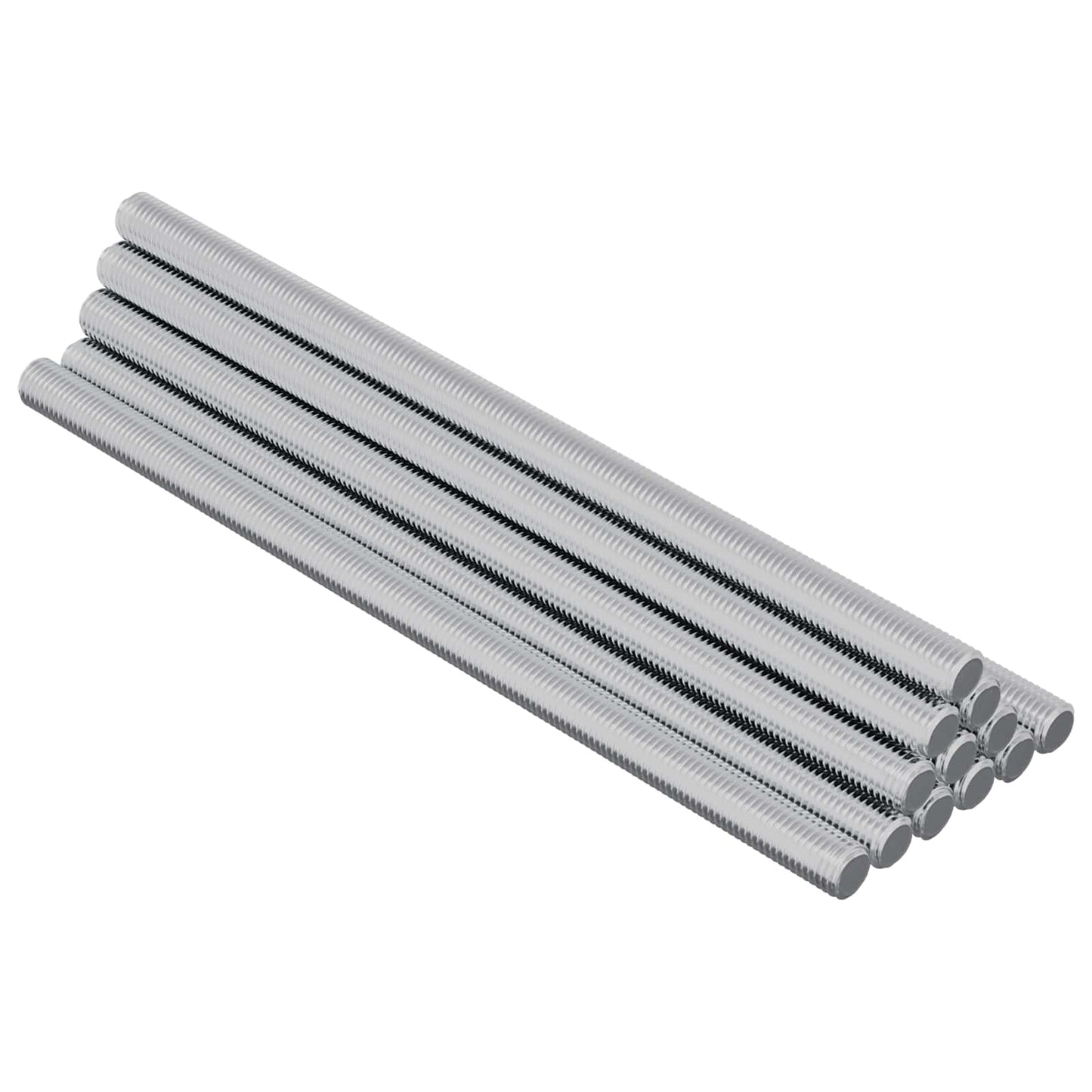Gevindstænger 12 pcs Sølv M6 x 120 mm Metal