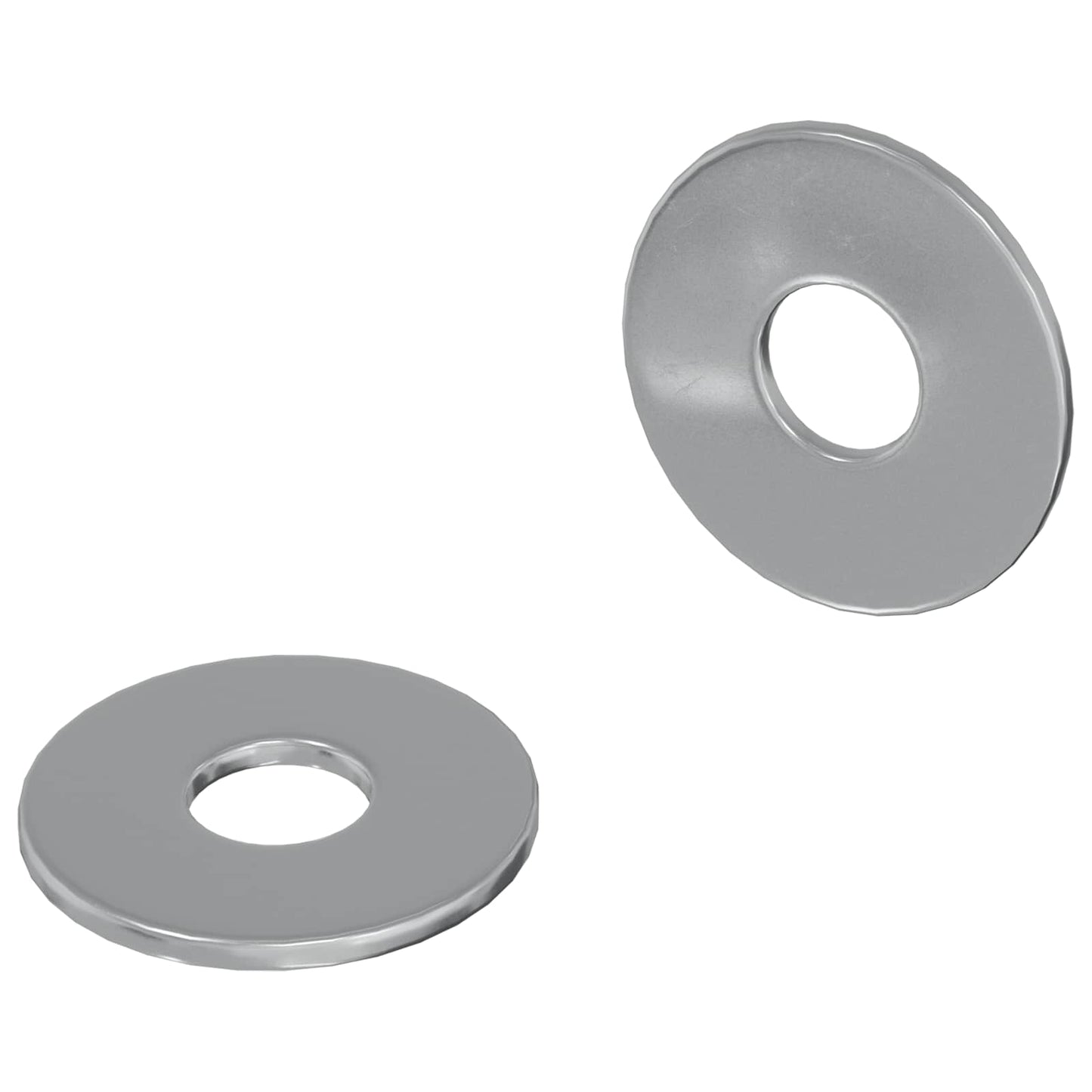 Skiver 2 pcs Sølv 18 x 18 x 1,2 mm Jern
