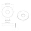 Skiver 12 pcs Sølv 18 x 18 x 1,2 mm Jern
