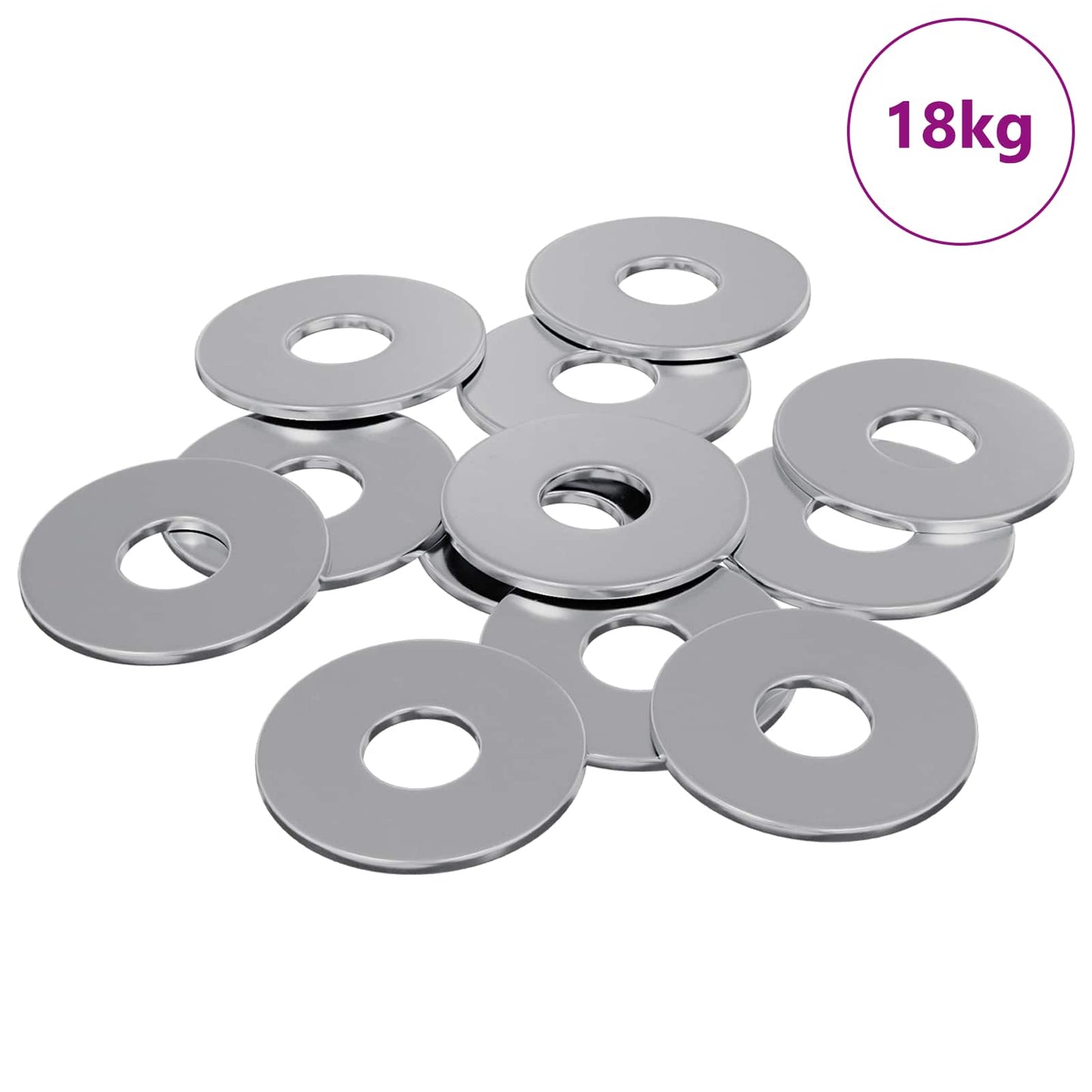 Skiver 9000 pcs Sølv Jern