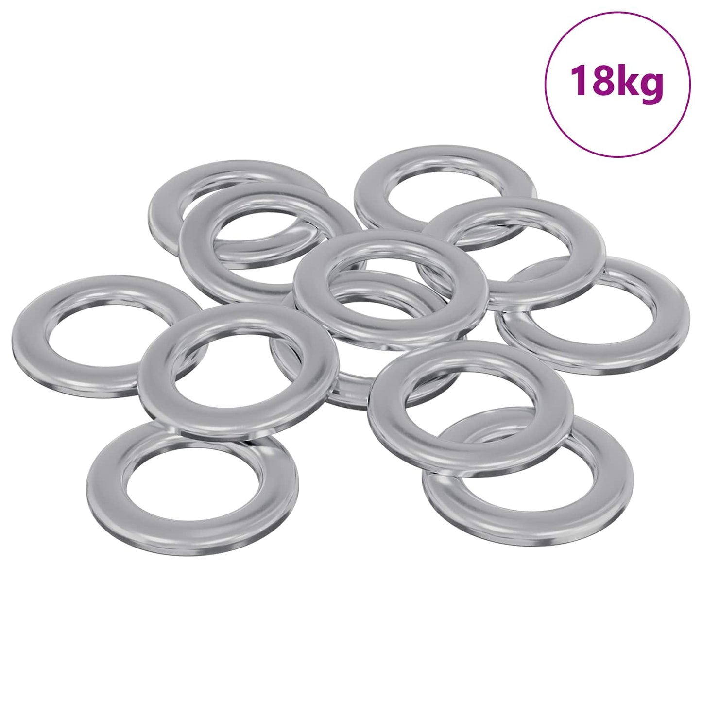 Skiver 52941 pcs Sølv Jern