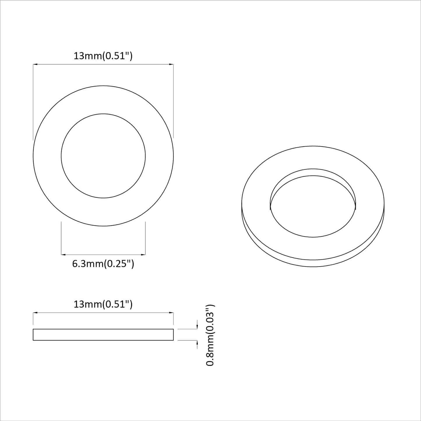 Skiver 12 pcs Sølv 12 x 12 x 1,2 cm Jern
