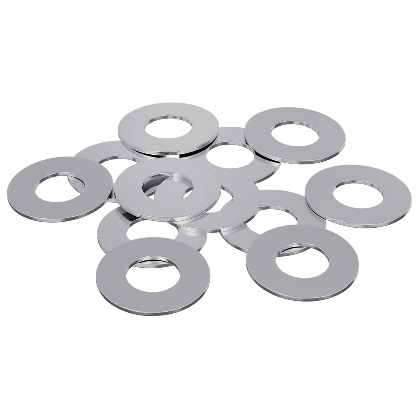 Skiver 12 pcs Sølv 16 x 16 x 1,5 cm Jern